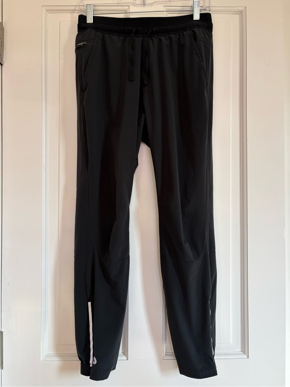 Smartwool Men’s Active Pants Black Ankle Zip Pockets Reflective Gorpcore S